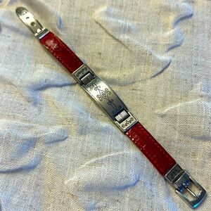 Brighton bracelet with red leather
